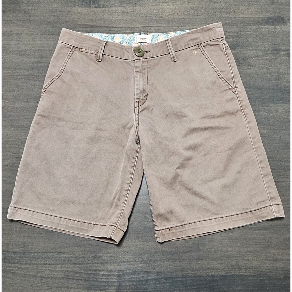 Levi's Women's Shorts Size 10 Brown Tab Twills Chino Shorts